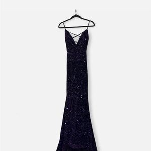 Elegant Purple Evening Gown